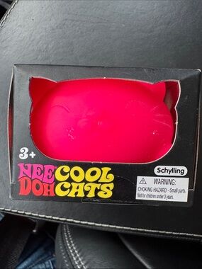 NeeDoh Cool Cats Pink Cat Squishy Stress Toy by